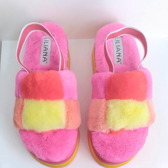 Pink Multicolored Platform Slide - Picture 4 of 6